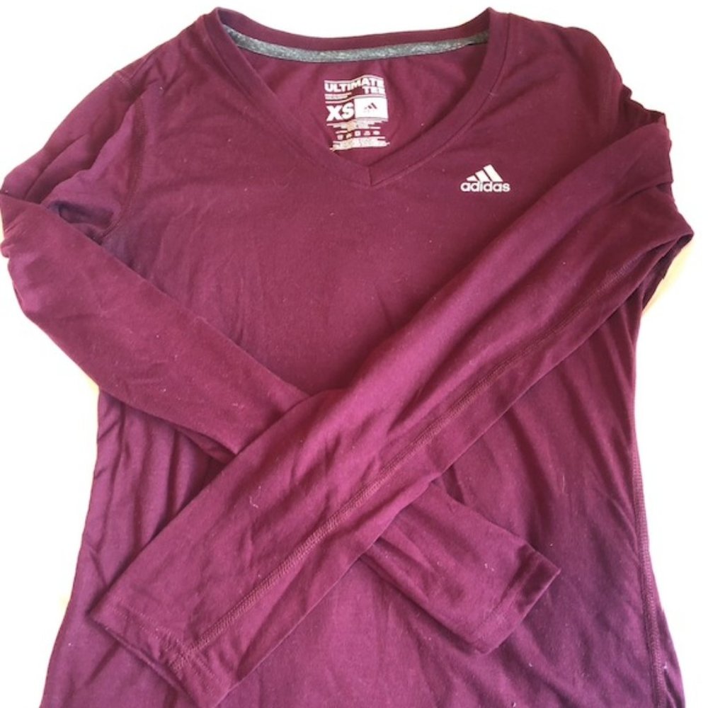 Adidas V- Neck Long Sleeve